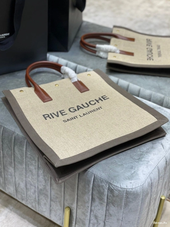 BAG N YSL AND RIVE IN GAUCHE LINEN S COTTON SHOPPING 0816